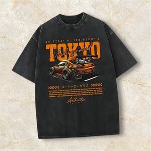 Tokyo Underground Graphic Tee in Black